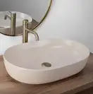 Умывальник (раковина) REA CLEO 61 BEIGE MATT бежевый накладной (REA-U9655)