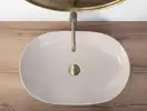 Умывальник (раковина) REA CLEO 61 BEIGE MATT бежевый накладной (REA-U9655)