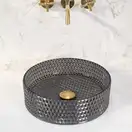 Умывальник (раковина) REA CRISTAL BLACK накладной (REA-U9671)