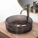Умывальник (раковина) REA CRISTAL BLACK накладной (REA-U9671)