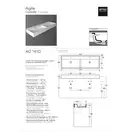 Умивальник AG 141D Agile Glossy white SIMAS (AG141D n/h)
