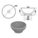 Snail Селена Умывальник накладной, белый (104A100)