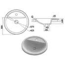 Snail Умивальник «Терра» А802М Олива МАТ (154A802M)