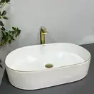VBI Verona 60 Gold Edge Умивальник накладний, білий (VBI-011308)
