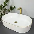 VBI Verona 60 Gold Edge Умивальник накладний, білий (VBI-011308)