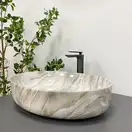 VBI UDINE STONE GLOSSY Умивальник накладний, глянцевий камінь (VBI-012102)