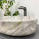 VBI UDINE STONE GLOSSY Умивальник накладний, глянцевий камінь (VBI-012102)