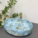 VBI UDINE MARBLE BLUE MATT Умивальник накладний (VBI-012103)