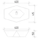 VBI Venezia White Накладна раковина, білий (VBI-012400)