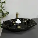 VBI Venezia Marble Black Умивальник накладний, чорний мармур (VBI-012405)