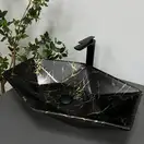 VBI Venezia Marble Раковина накладная, черный матовый (VBI-012406)