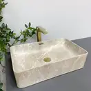 VBI ARABBA M Умивальник накладний, BEIGE STONE (VBI-013504)