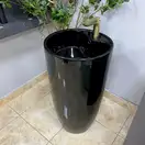 VBI Agriento Black Glossy Умивальник напольний, чорний (VBI-019005)