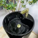 VBI Agriento Black Glossy Умивальник напольний, чорний (VBI-019005)