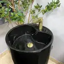 VBI Agriento Black Glossy Умивальник напольний, чорний (VBI-019005)