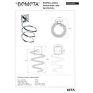 132117022 Beta Тримач фена спіральний  Bemeta  Чехія (132117022)