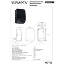924224150 Hotel Автоматична сушарка для рук 1000W чорний Bemeta Чехія (924224150)
