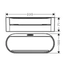 Корзина для хранения глубокая Hansgrohe WallStoris, чёрный матовый (27912670) фото 2 Aquada.com.ua