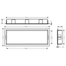 Настінна ніша із вбудованою рамою Hansgrohe XtraStoris Original 30 x 90 x 10 см, бетон (concretegrey)  56067380