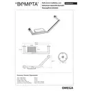Поручень вигнутий 104307631 Omega з мильницею Bemeta Чехія