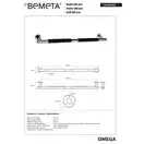 Поручень 60 см Omega (104507681), Bemeta