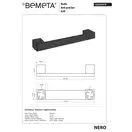 Поручень 135507670 Nero Поручень Bemeta Чехія