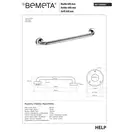Bemeta 301100601 HELP: поручень 600 mm, нерж