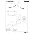 Поручень 301102031 HELP нержавійка полір. Bemeta Чехія