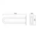 Поручень нерухомий 70 см LEHNEN CONCEPT (L60302000) KOLO