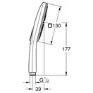 Ручний душ, 3 режими струменя Grohe Rainshower SmartActive (26550000)