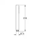 Лейка для душа Grohe Euphoria Cube+ Stick (цвет - хром), 1 тип струи (278880001) фото 3 Aquada.com.ua