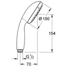 Лійка для ручного душу, 2 режими струменя Grohe Vitalio Start 100 27946000
