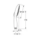 Ручний душ Grohe Power&Soul 130 4 режими потоку, туристичний, хром (27962000)