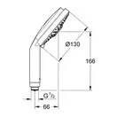 Ручний душ з 3 режимами Grohe Rainshower Cosmopolitan 130 (28755000)