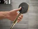 Лійка для душу Hansgrohe Pulsify Select (колір - шліфована бронза), 3 види струменя Relaxation 24110140