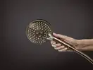 Лейка для душа Hansgrohe Raindance Select S PowderRain (цвет - шлифованная бронза), 3 вида струи 26014140