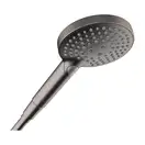 Лейка для душа Hansgrohe Raindance Select S PowderRain (цвет - шлифованный чёрный хром), 3 вида струи 26014340