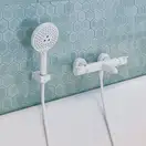 Ручний душ Hansgrohe Raindance Select S 120 3jet EcoSmart 9L, білий матовий (26531700)