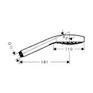 Лейка для душа Hansgrohe Croma E 1jet (цвет - белый матовый), 1 вид струи 26814700