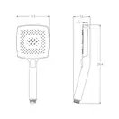 Лійка для душу Koer KP-0409-01 4 функції (Колір хром) (KR5413)
