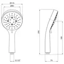 Лейка для ручного душа Qtap Rucni A115O3PCW (QTRUCA115O3PCW)