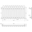 Genesis Aqua Полотенцесушитель Genesis-Aqua Batteria 120x60 см (3403)