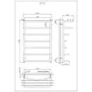Рушникосушарка KOSSER Канна 800х530/7 (ДК01)