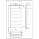 Рушникосушарка KOSSER Канна 1000х530/8 (ДК02)