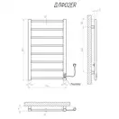 Рушникосушарка KOSSER Лофт 800х500 ER (ДЛФ02ER)