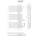 Рушникосушарка KOSSER Браш 1000х600 ER тайм. білий (ДБ02ERW)