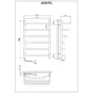 Рушникосушарка KOSSER Каскад Дуга 700х500/6 EL рег. (ДКД02ЕL)