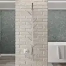 Сушарка для рушників KOSSER Стійка 1200х30 ELR регулятор крутилка (РС02ЕLR(кр))