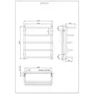 Рушникосушарка KOSSER Каскад Скоба 600х530/5 (ДКС03)