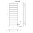 Рушникосушарка KOSSER Лофт 1200х500 ER тайм. білий (ДЛФ04ERW)